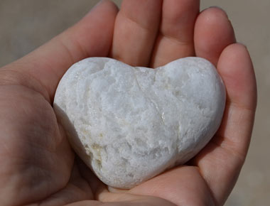 Rock shaped heart