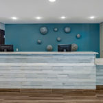 front desk in the lobby